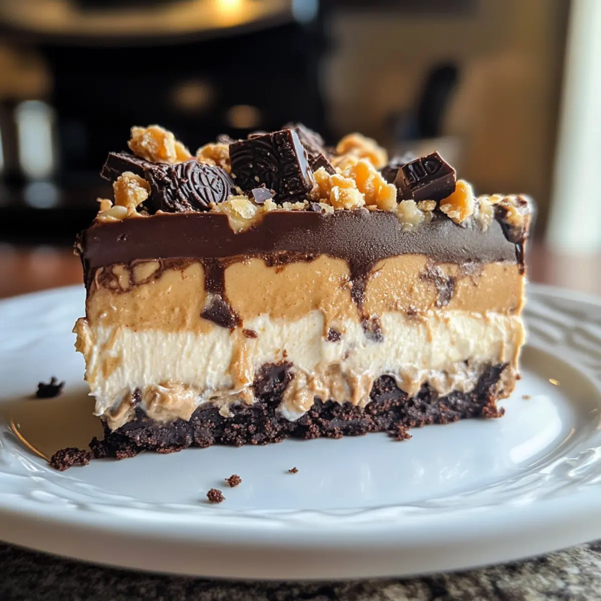 Erdnussbutter Schokoladen Lasagne