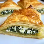 Blättriger Spinat-Feta-Blätterteig