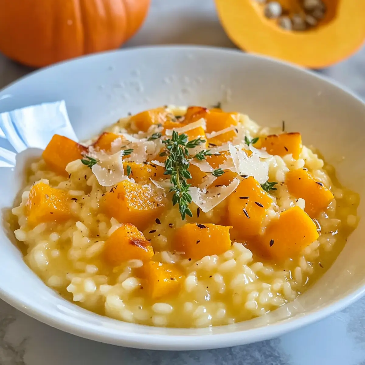Kürbisrisotto – mit Hokkaido