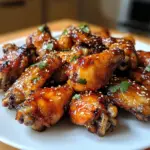 Sticky Ananas-Teriyaki-Hühnchenflügel