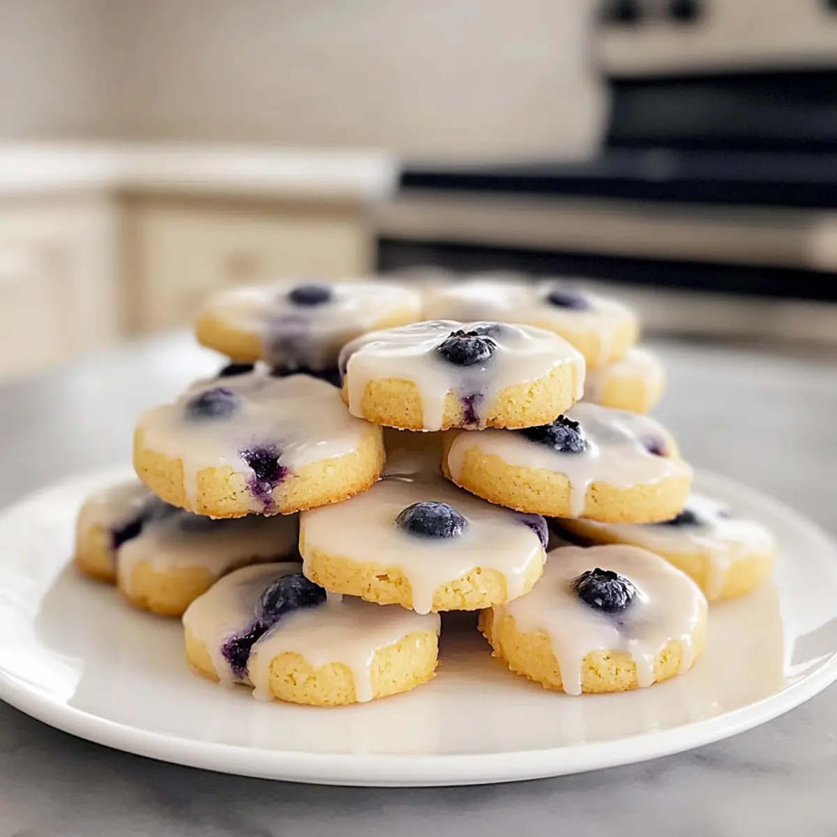 Zesty Zitronen-Blaubeer-Kekse