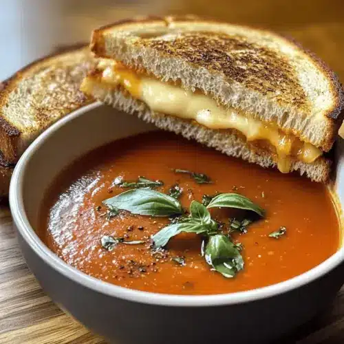 Roasted Tomato Soup & Grilled Cheese Sandwich