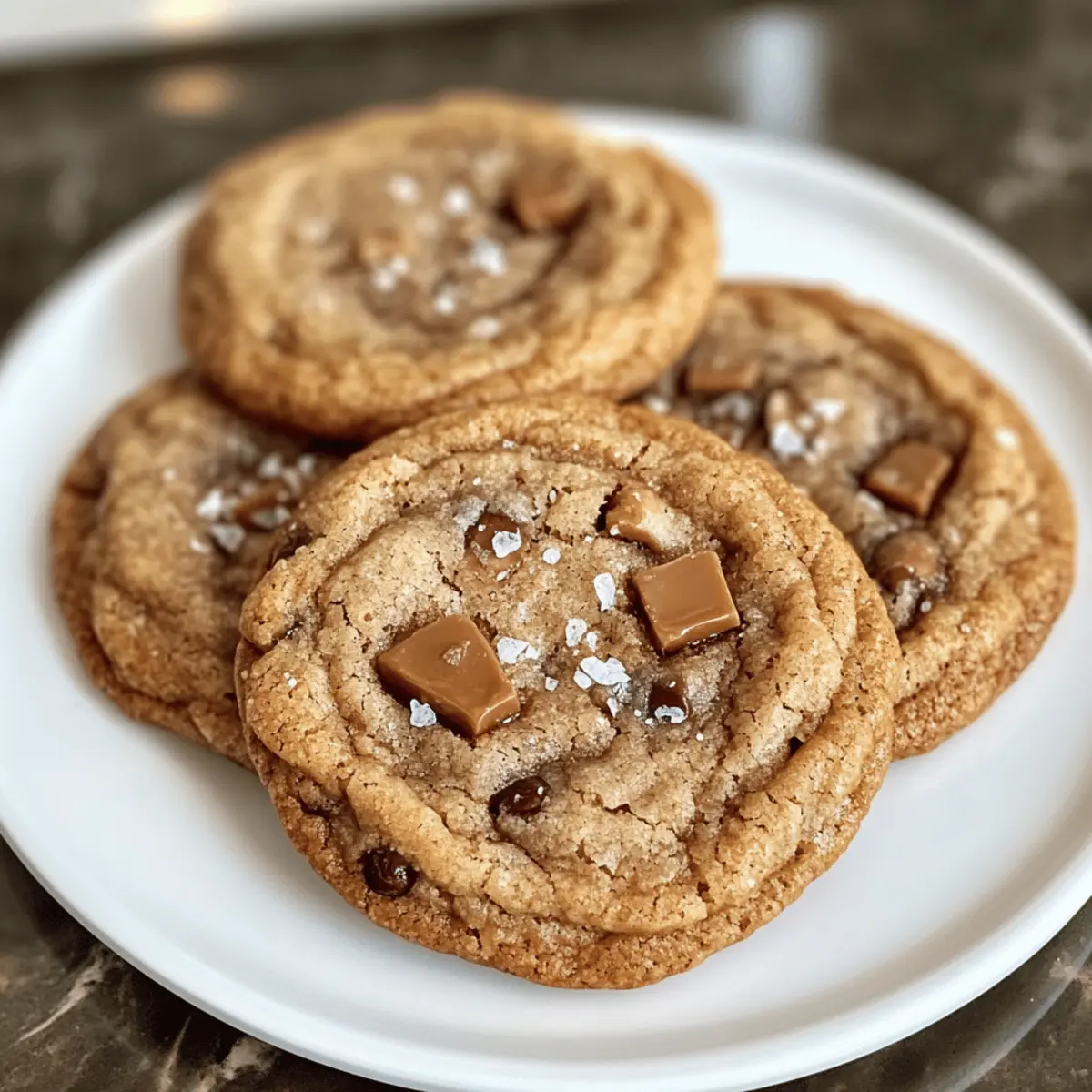 Braune Butter Kaffee Toffee Kekse