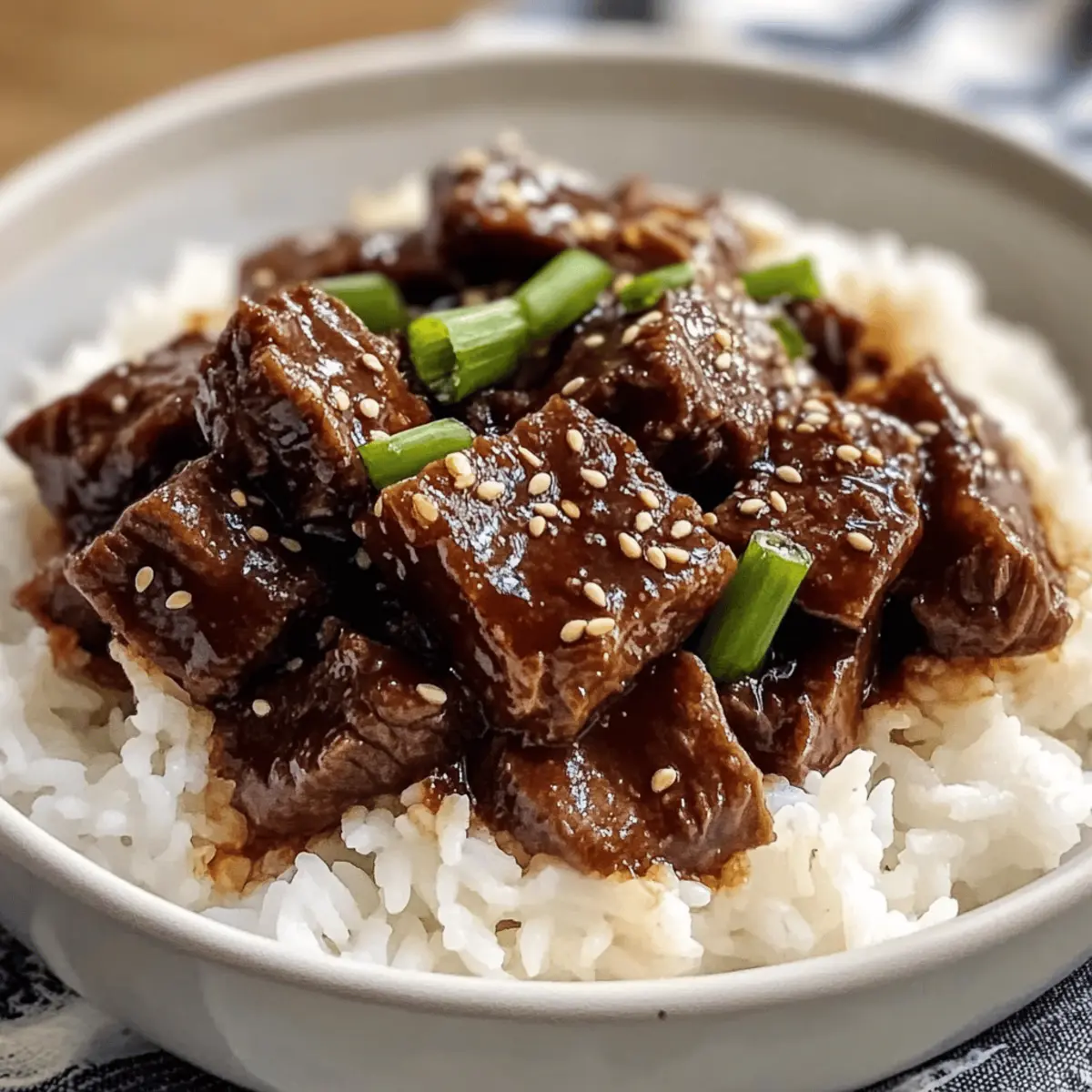 Langsamkocher Koreanisches Rindfleisch