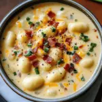 Cremige Speck-Cheddar-Gnocchi-Suppe Rezept Fertig in 38 Minuten