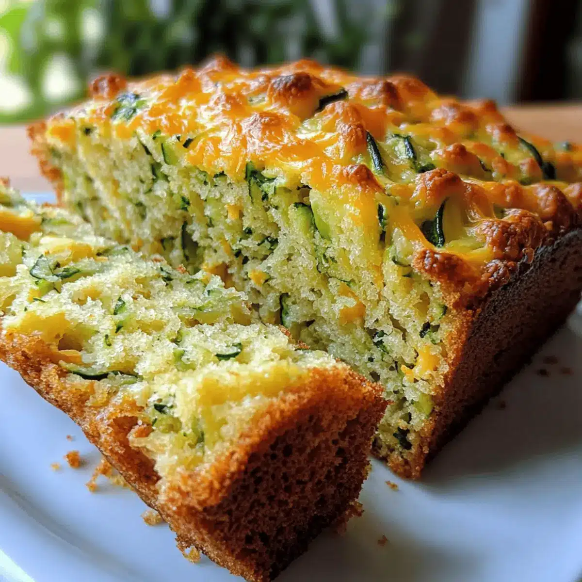 Herzhafter Cheddar-Zucchini-Brot