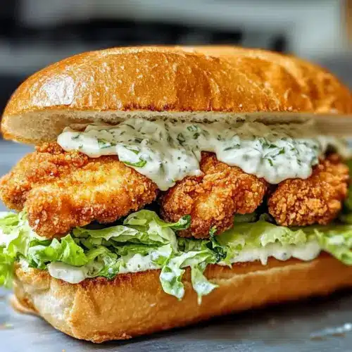 Hühnchen Caesar Sandwich