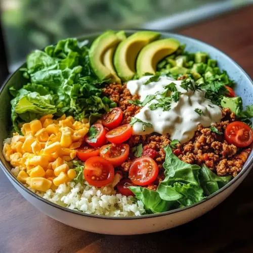 Einfache Low Carb Burrito Schüssel