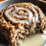 Hohe-Protein Zimtschnecke Gebackene Haferflocken