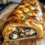 Herzhafter Pilz-Grieß-Puff-Zopf