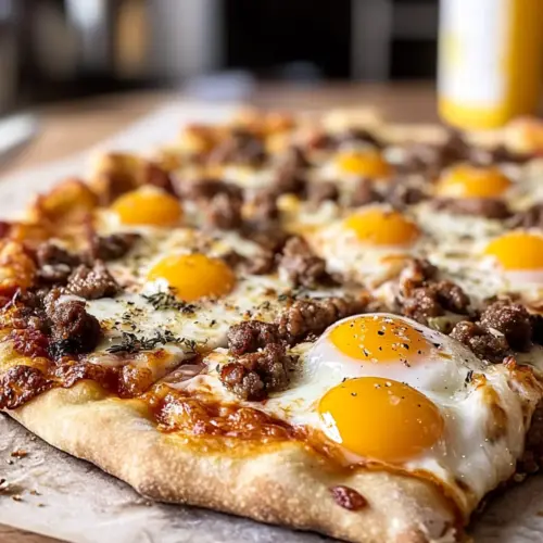 Wurst Frühstückspizza