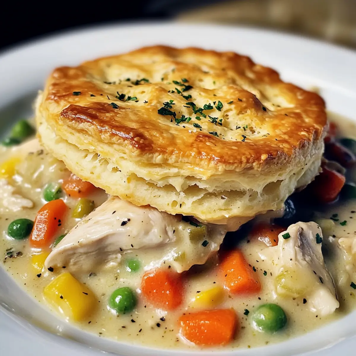 Kekse Hähnchen Topf Kuchen