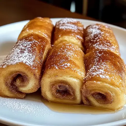 Zimtschnecken French Toast Roll-Ups