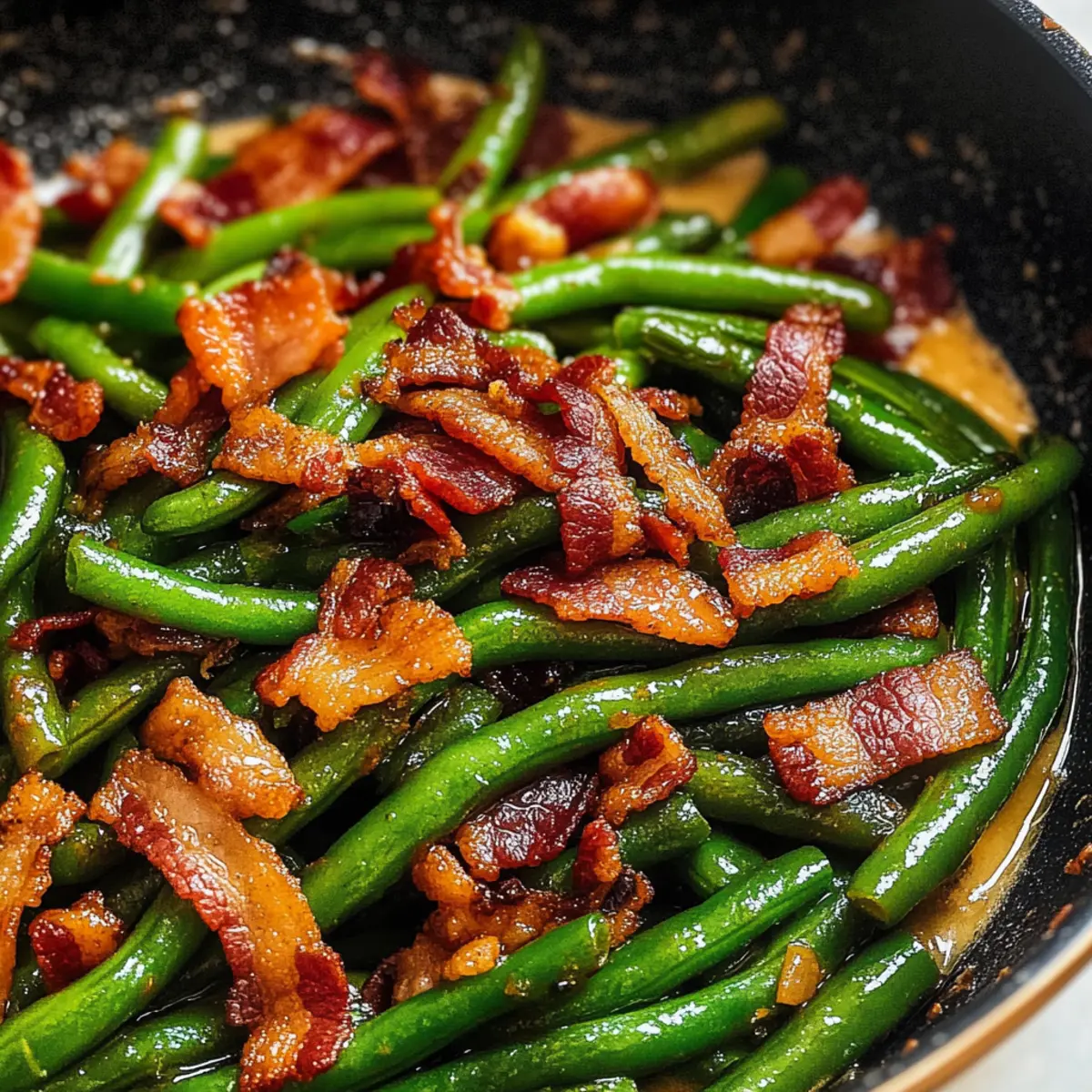 Grüne Bohnen knacken