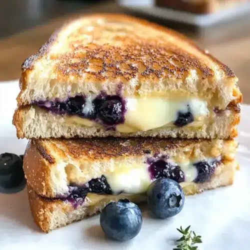 Crispy Blaubeer Grillkäse