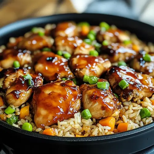 Honig BBQ Hühnchen Reis