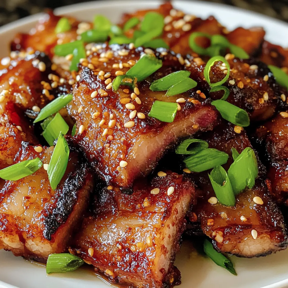 Koreanischer Schweinebauch-Pfanne