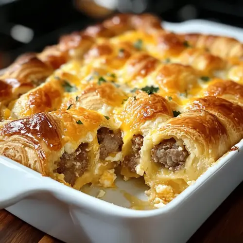 Übernacht-Croissant-Frühstücksauflauf