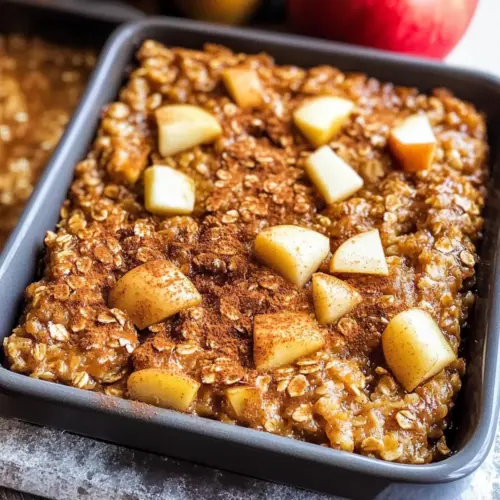 Kürbis Apfel Gebackenes Haferflocken
