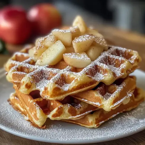 Schwedische Apfelwaffeln