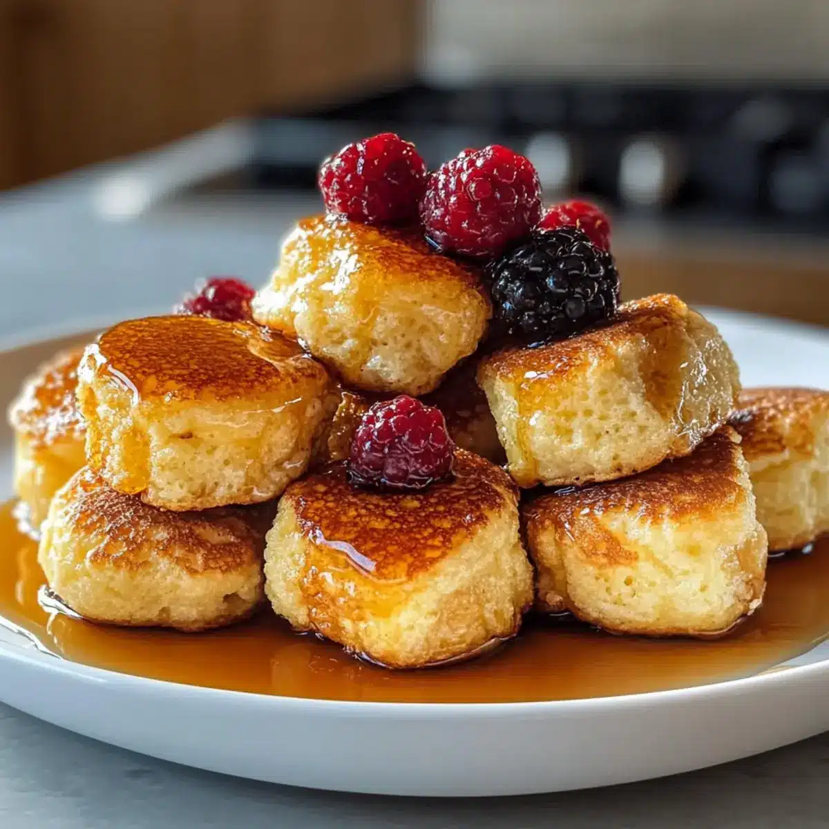 Scrambled Pancake Bites: Rührei-Pfannkuchenbissen