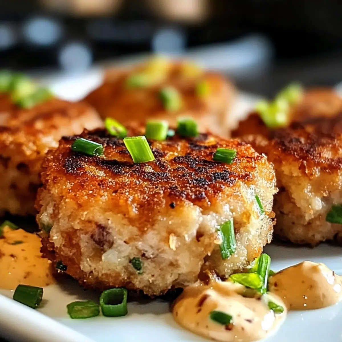 Thunfischkuchen mit würziger Mayo