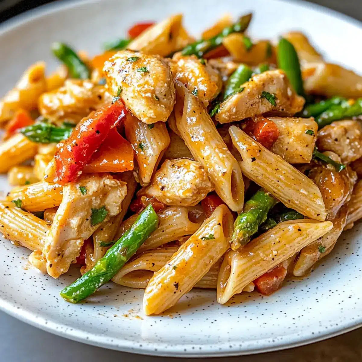 30-Minuten scharfe Hähnchen Chipotle Pasta