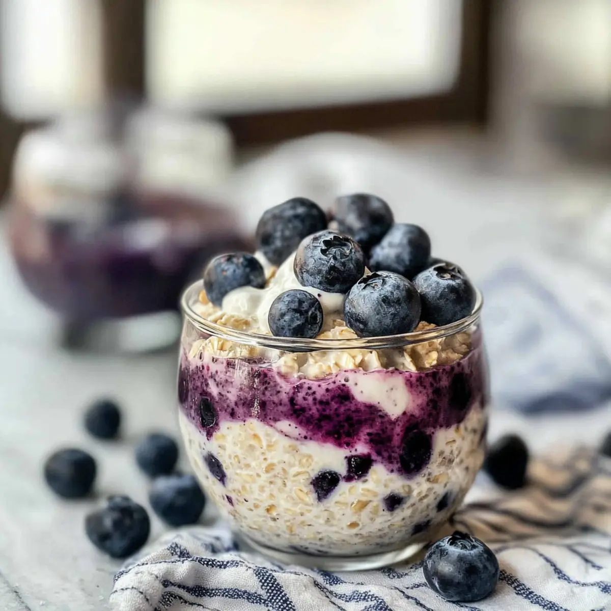 Blaubeer Käsekuchen Übernacht Haferflocken