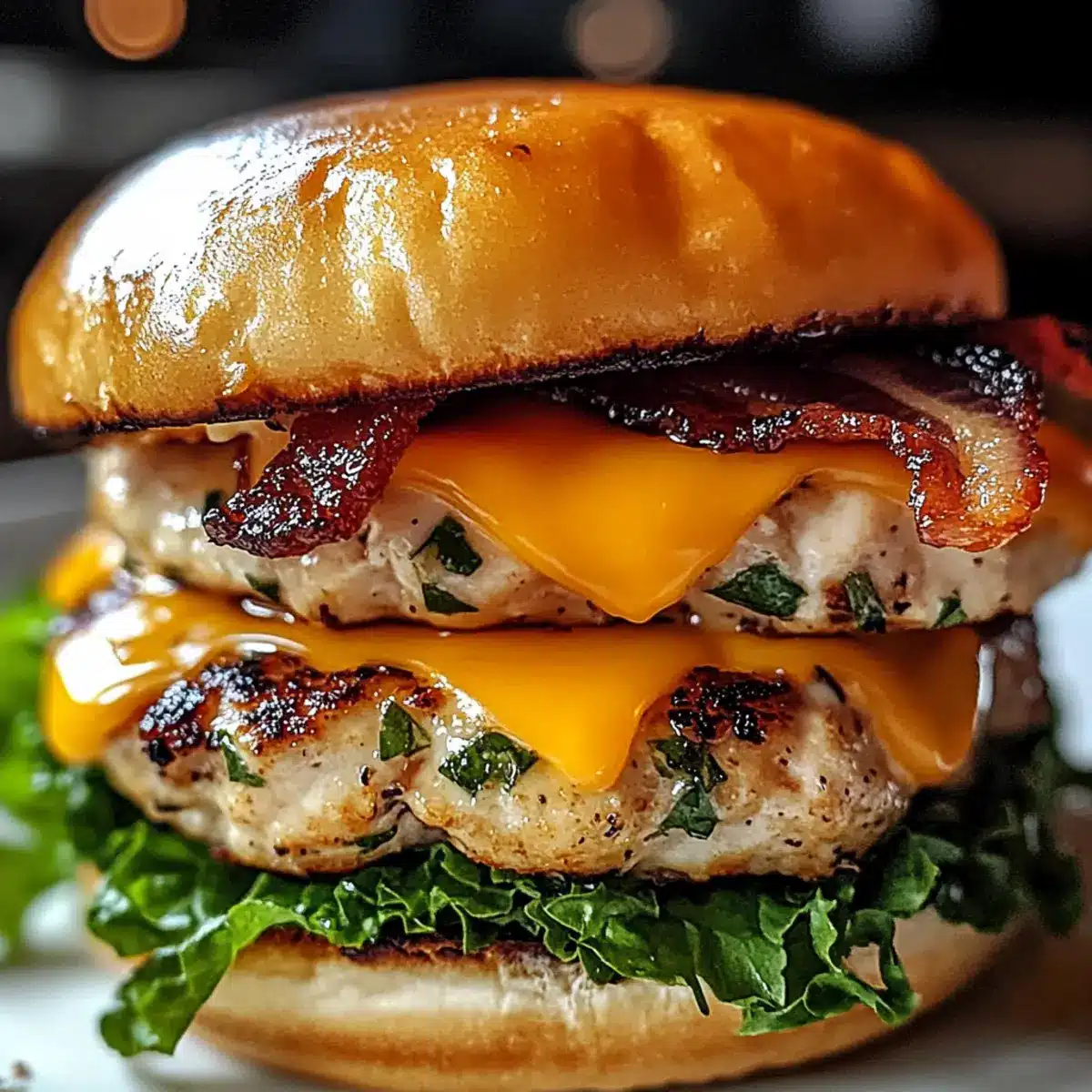 Cheddar Ranch Hähnchenburger