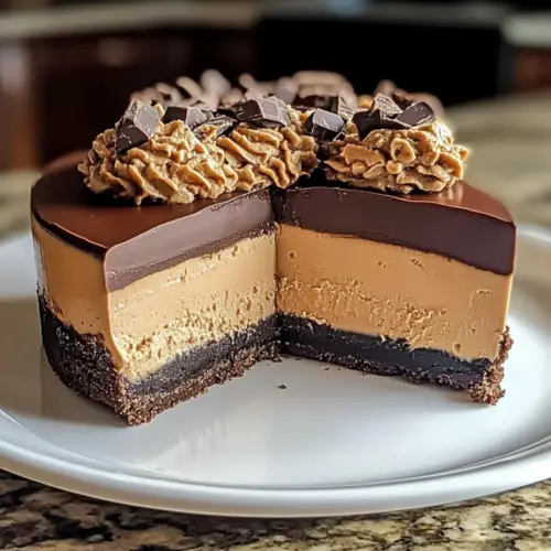 Schokoladen-Erdnussbutter-Käsekuchen
