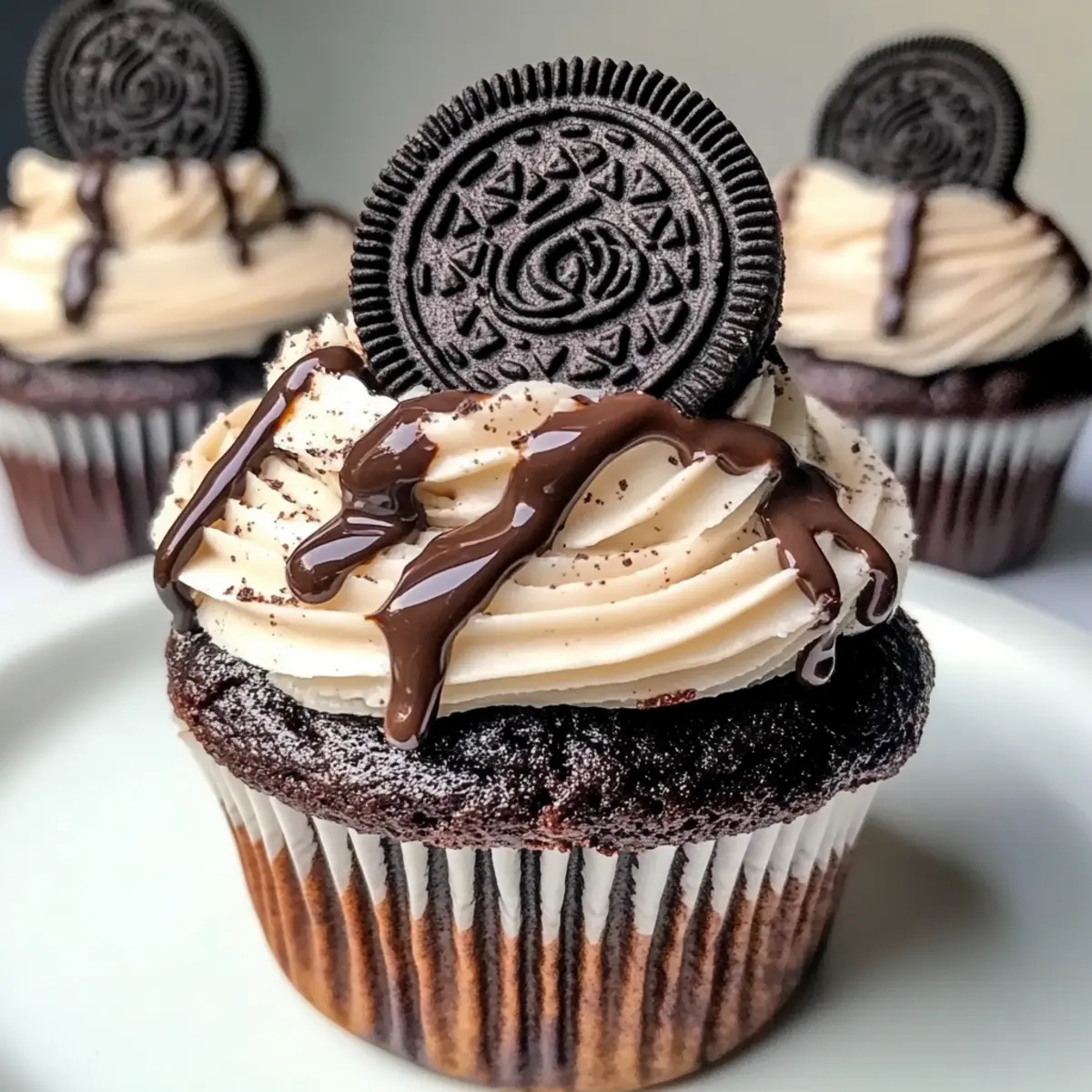 Kekse und Sahne Cupcakes