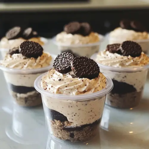 Kekse und Sahne Dessertbecher