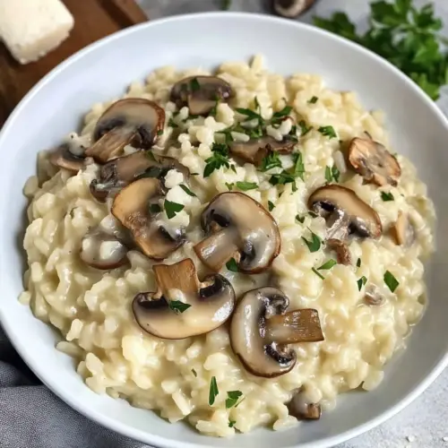 Cremiges Pilzrisotto