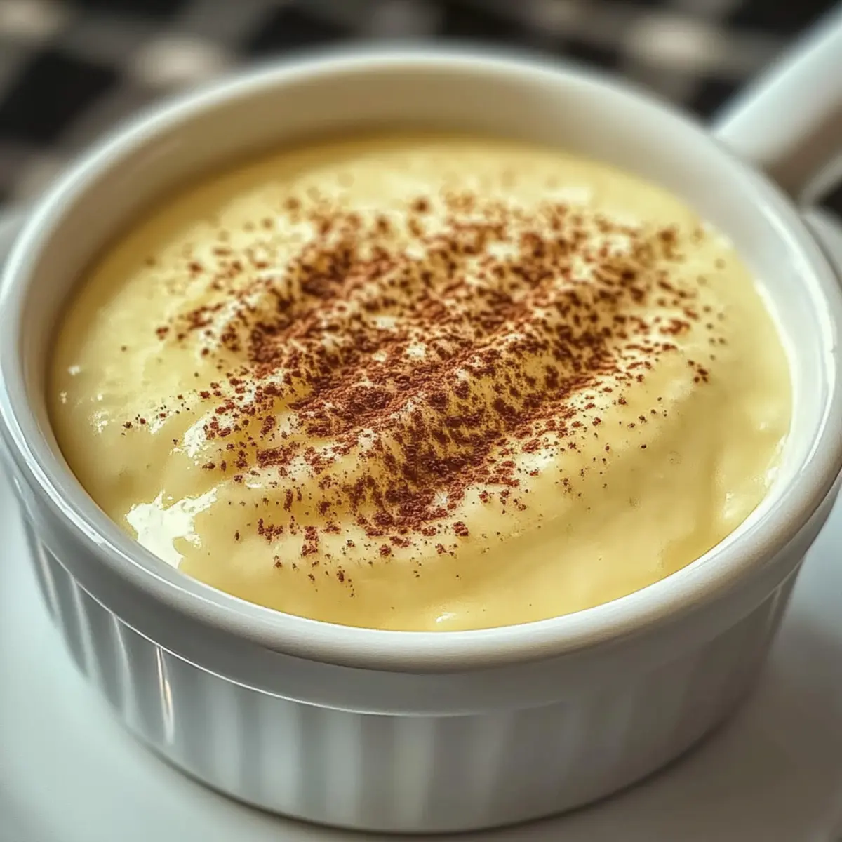 Cremige Vanillepudding mit Muskatnuss