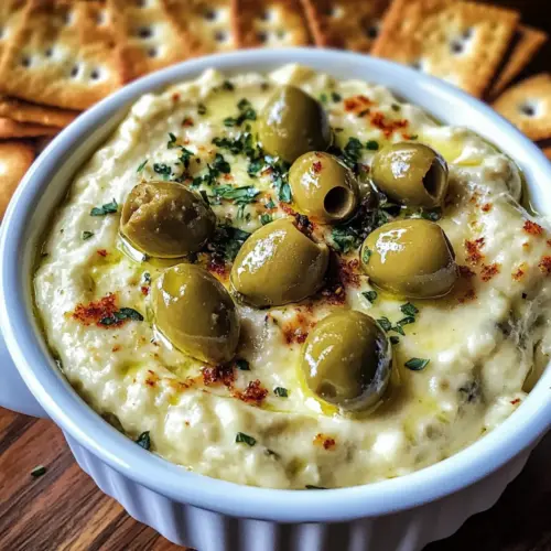 Dirty Martini Dip: Dirty Martini Dip
