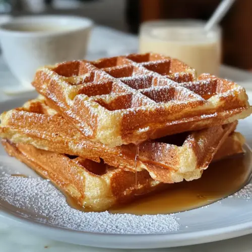 Französischer Toast Waffeln