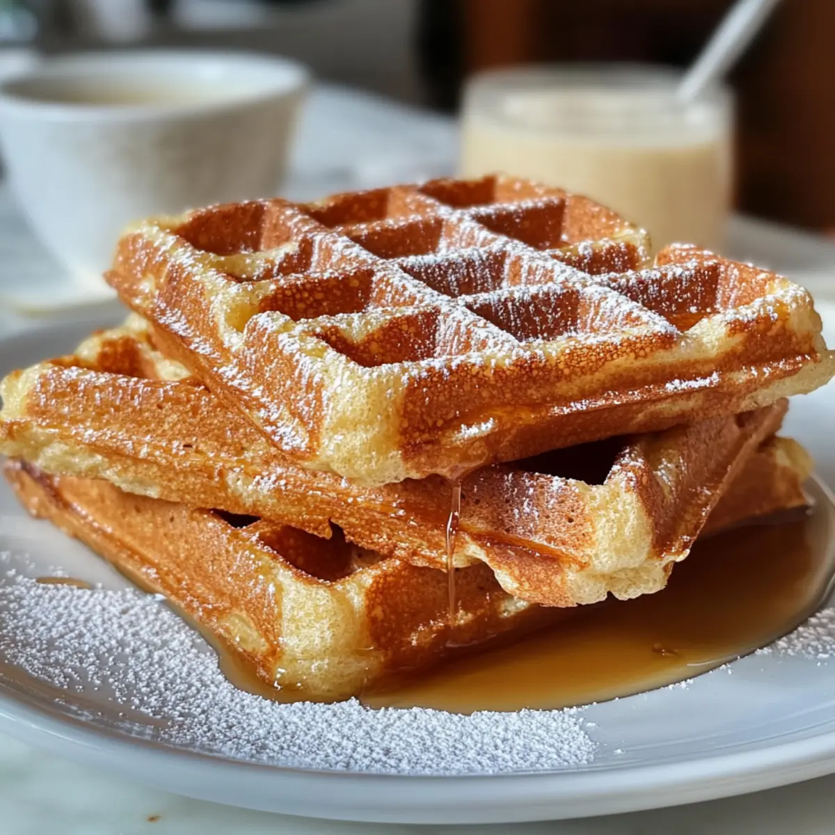 Französischer Toast Waffeln