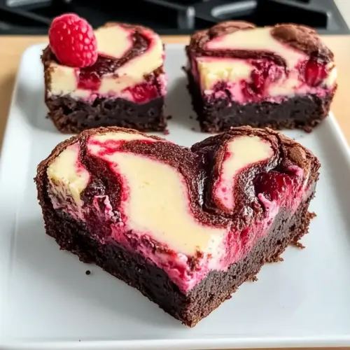 Herzförmige Brownies