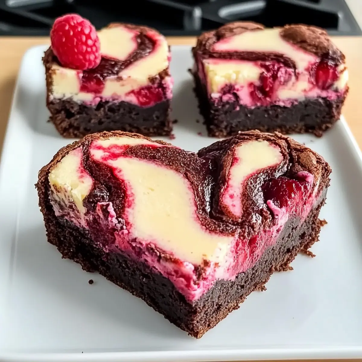 Herzförmige Brownies