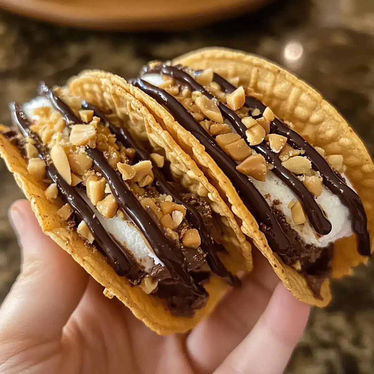 Hausgemachte Choco Tacos