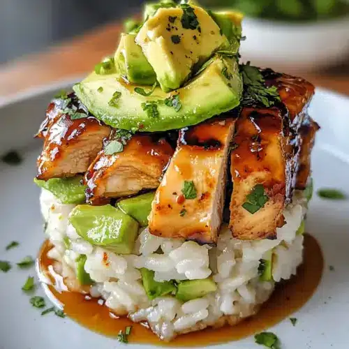 Honig-Limetten-Hähnchen & Avocado-Reis