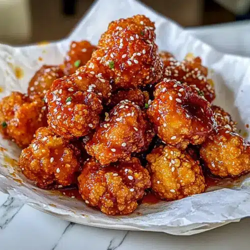 Koreanischer gebackener Blumenkohl