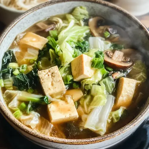 Napa-Kohl Tofu Suppe