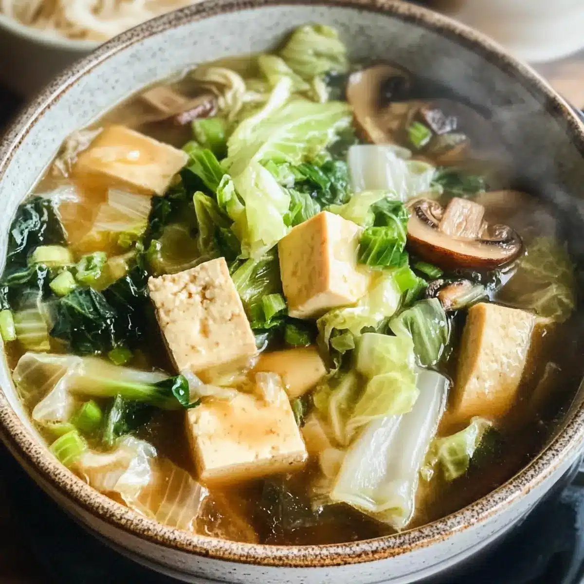 Napa-Kohl Tofu Suppe