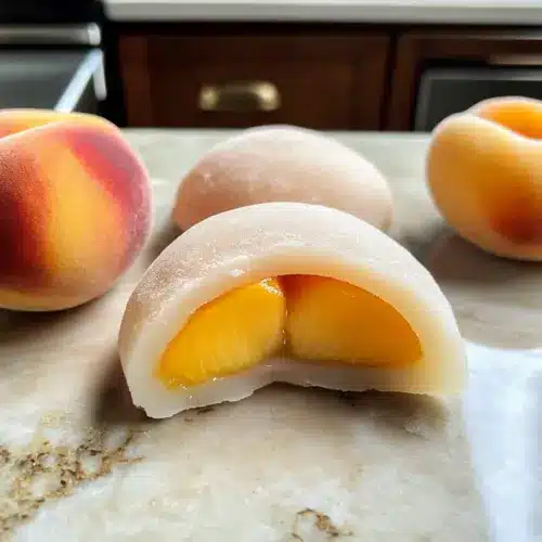 Pfirsich-Mochi
