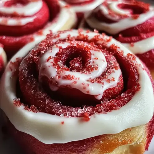 Red Velvet Valentinstag Zimtschnecken