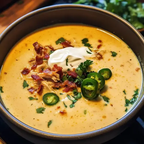 Scharfe Jalapeño-Popper-Hühnchensuppe