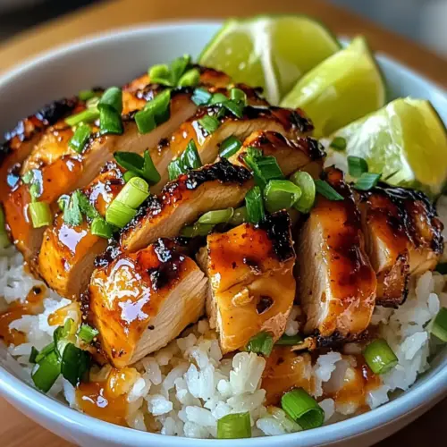 Scharfes Ahornhühnchen & Kokosreis