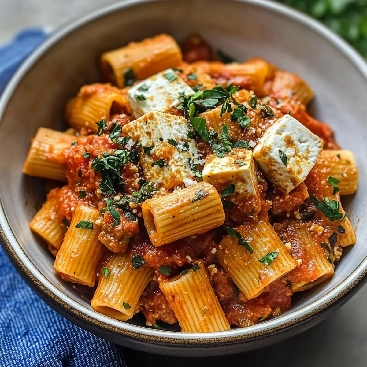 Tofu Tomaten Pasta