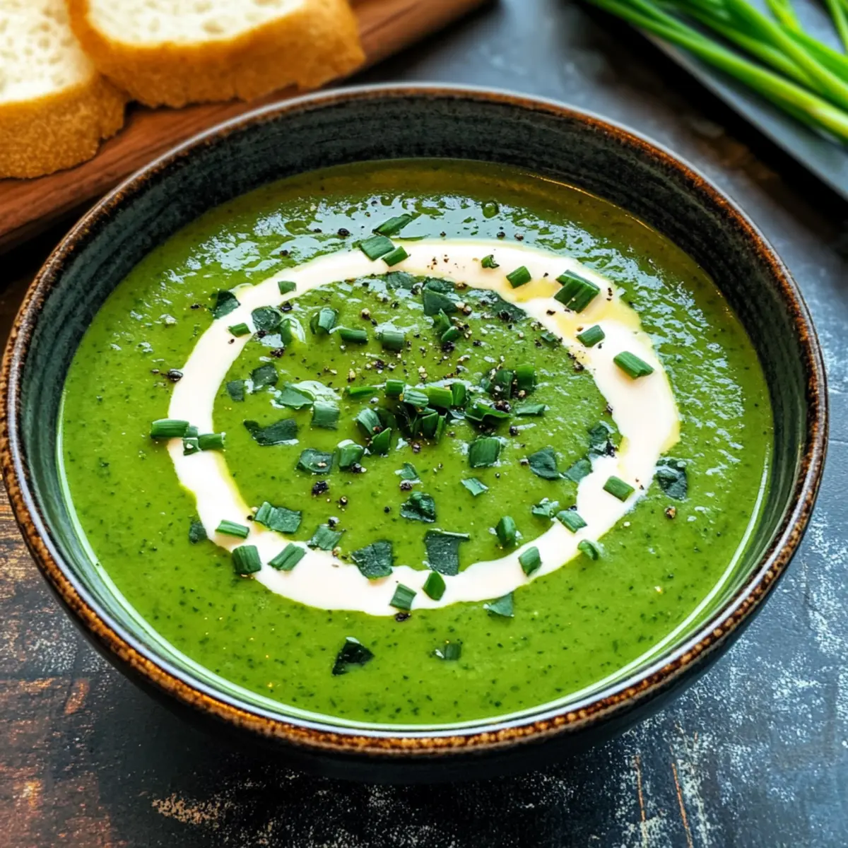 Veganer Spinat Suppe